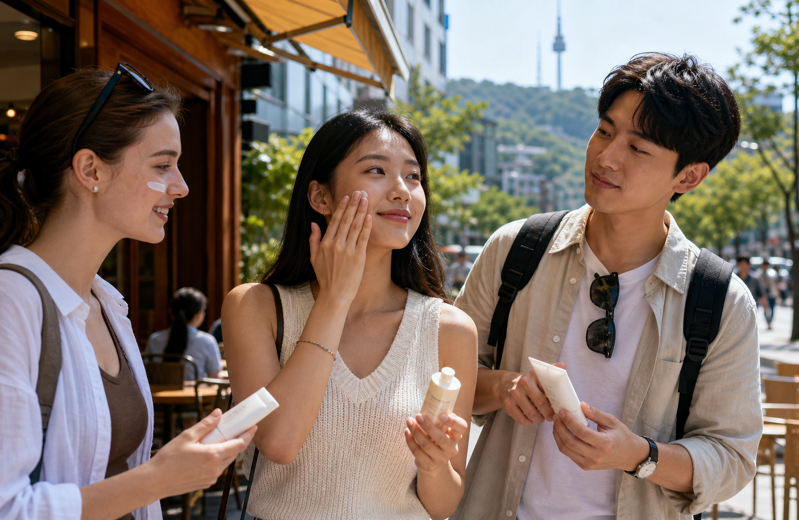 Korean sunscreen vs Western sunscreen outdoor daily wear in Seoul