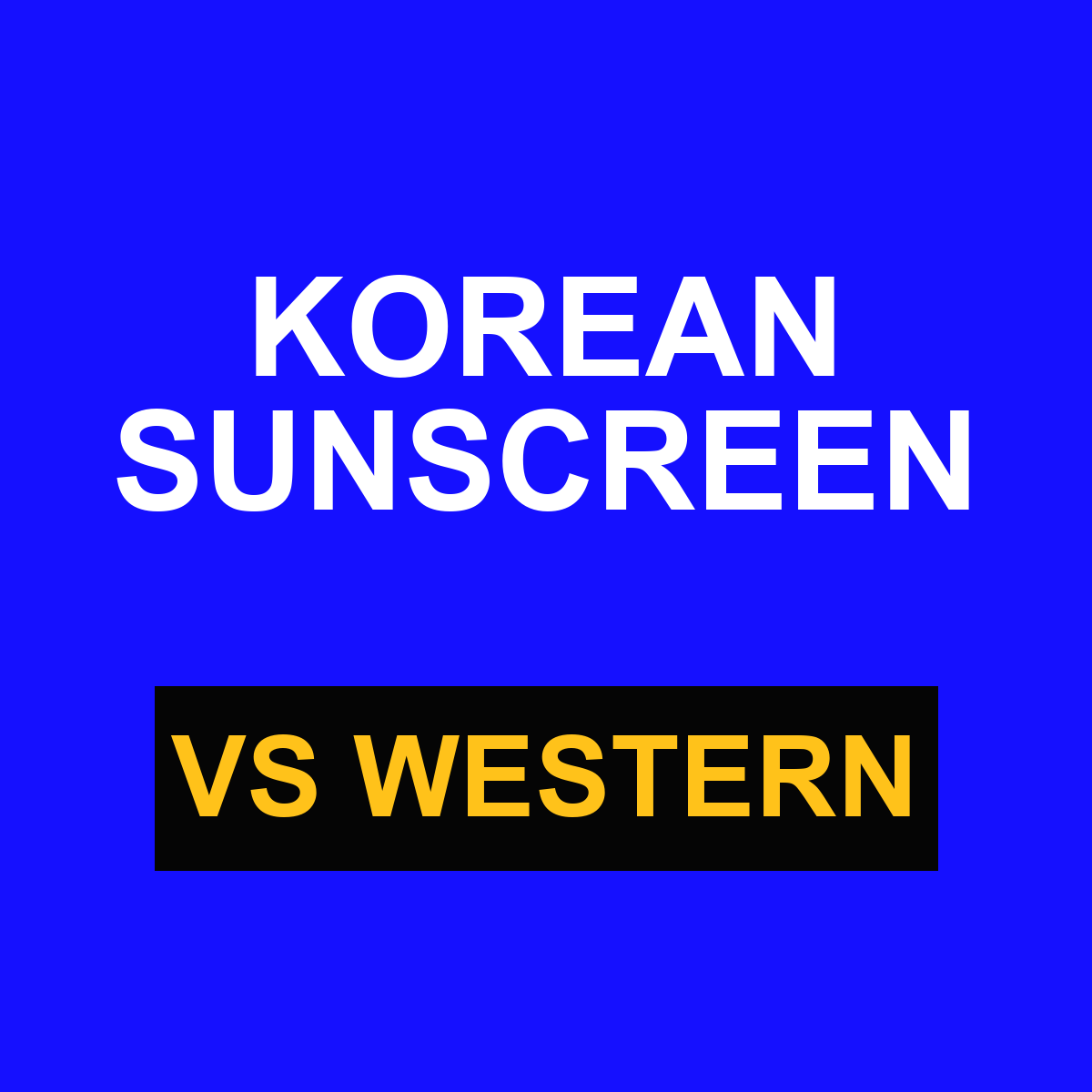 Korean sunscreen vs Western sunscreen texture difference 2026 thumbnail