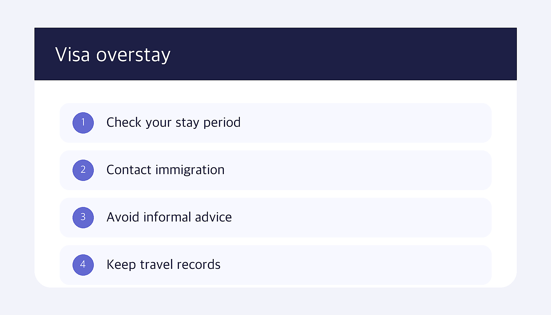 What happens if you overstay your Korean tourist visa 2026 infographic