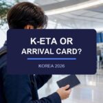 K-ETA Korea 2026 airport traveler preparing entry paperwork