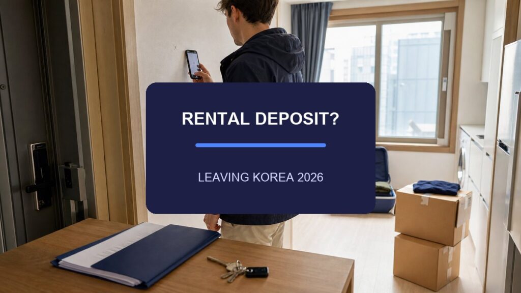 Korea rental deposit return 2026 tenant preparing a move-out handover