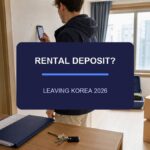 Korea rental deposit return 2026 tenant preparing a move-out handover