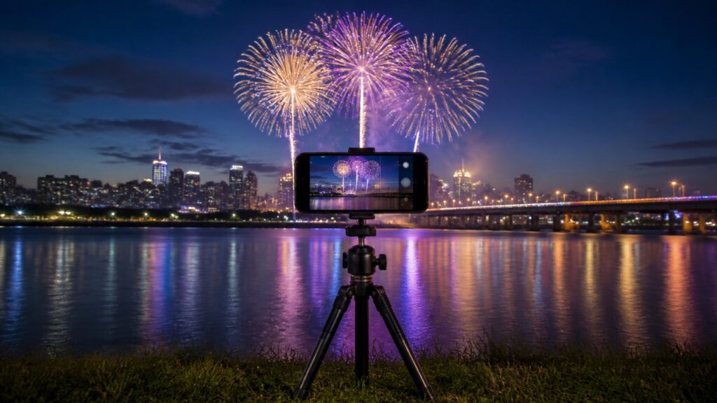 Seoul fireworks festival photography tips 2026 text-free Han River fireworks camera thumbnail