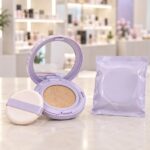 Korean cushion foundation compact or refill 2026 thumbnail showing an open compact beside a sealed refill
