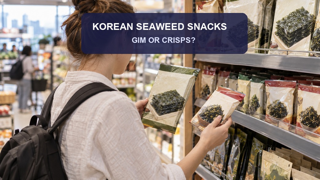 Korean seaweed snacks shopping thumbnail showing gim or crisps