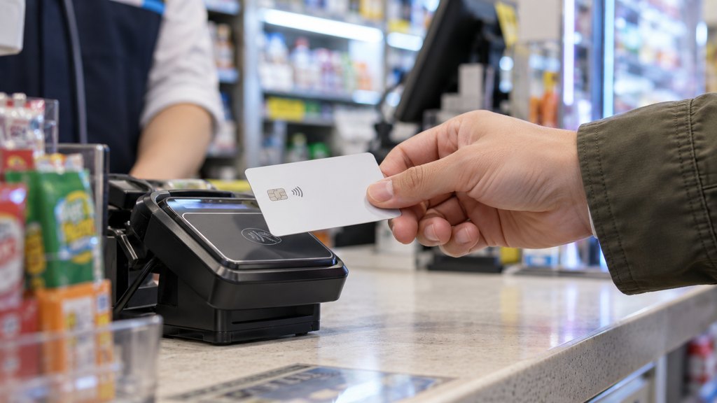 Korean credit card for foreign residents realistic scene showing the main article task in context